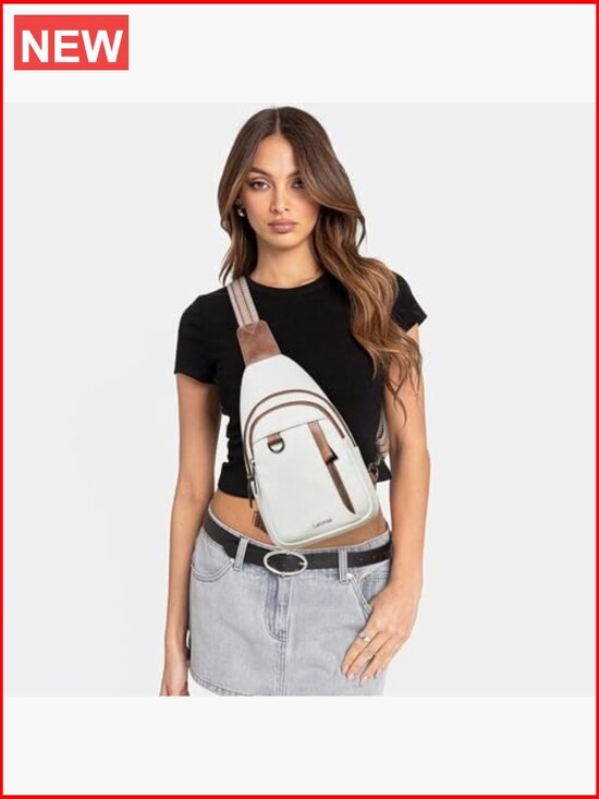 Faux Leather Anti Theft Sling Backpack Crossbody Purse Travel Daypack main image 4